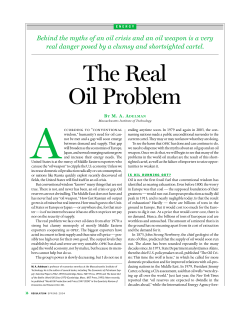 The Real Oil Problem
