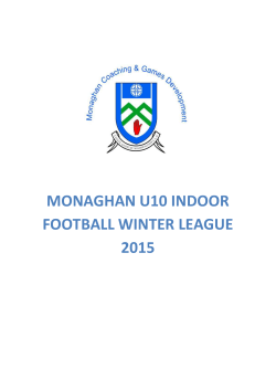 monaghan u10 indoor football winter league 2015