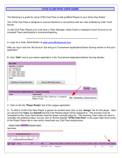 uysa club pass user guide