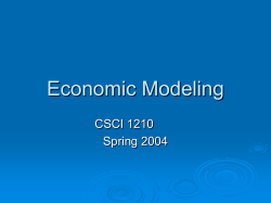 Economic Modeling