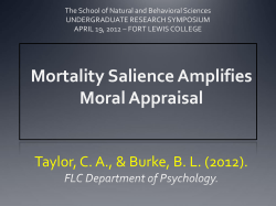 Death Goes to the Polls: Enter moral foundations theory