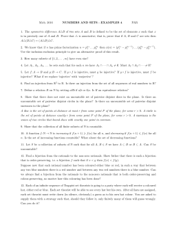 Mich. 2016 NUMBERS AND SETS&mdash;EXAMPLES 4 PAR 1