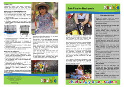 Safe Play for Backyards