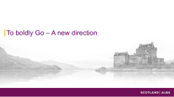 1 in 10 visitors were influenced by a travel feature about Scotland