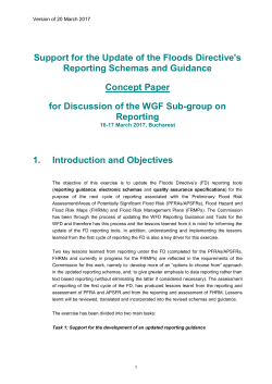 Support for the Update of the Floods Directive`s