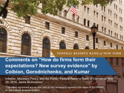 Comments on &ldquo;How do firms form their expectations? New survey