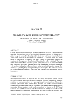 Chapter 57 Reliability-Based Bridge Inspection Strategy