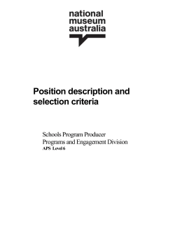 Position Description - APS Level 6