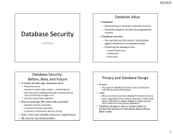 Database security