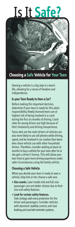 Is It Safe? Choosing a Safe Vehicle for Your Teen