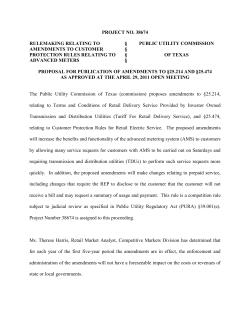 Proposal for Publication of amendments to 25.214 and 25.474 as Approved at the April 29, 2011 Open Meeting