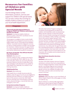 Children with Special Needs