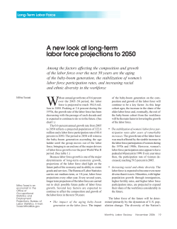 A new look at long-term labor force projections to 2050