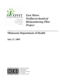 East Metro PFC Biomonitoring Study: Technical Report (PDF: 517KB/116 pages)