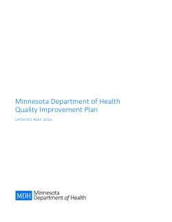 Quality Improvement Plan