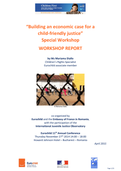 Building an economic case for a child-friendly justice