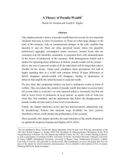 A Theory of Pseudo-Wealth