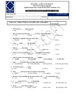 paper based proficiency exam sample