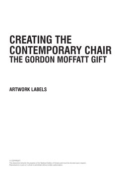 creating the contemporary chair