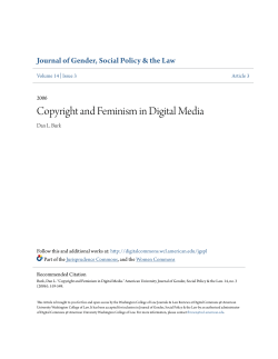 Copyright and Feminism in Digital Media