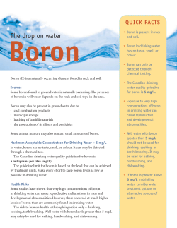 Boron - Government of Nova Scotia