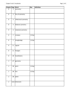 Chapter Page Word Day Definition 0 3 symmetry 0 3 line of