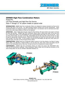 ZENNER High Flow Combination Meters