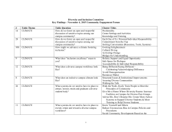 November 4 Forum: Key Findings - UC Davis