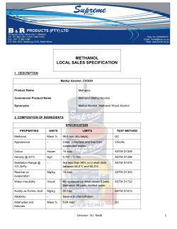 Methanol-Spec-and-Safety-Data-Sheet