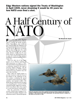 Edgy Western nations signed the Treaty of Washington in April 1949