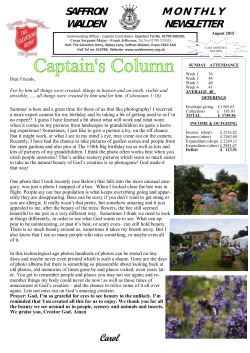 August - Salvation Army