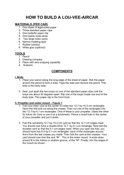 HOW TO BUILD A LOU-VEE