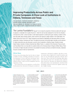 Improving Productivity Across Public and Private