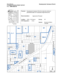 File: 7996-0292-00 Development Variance Permit
