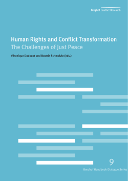 Human Rights and Conflict Transformation
