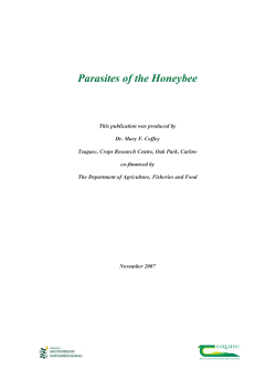 Parasites of the Honeybee - Department of Agriculture