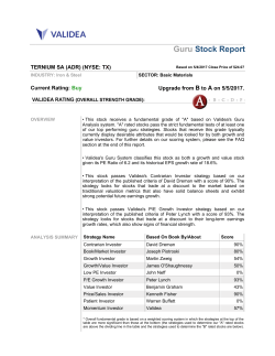 Guru Stock Report - The Globe and Mail