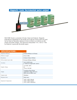 MACOME Scale is consisted of Scale, Head and Detector. Magnetic