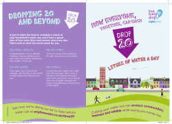 How everyone, together can Drop 20 litres of water