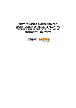 best practice guidelines for specification of modern negative texture