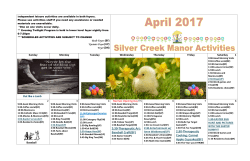 a PDF of our latest Activity Calendar