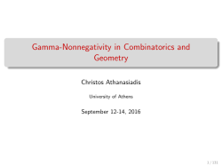 Gamma-Nonnegativity in Combinatorics and Geometry