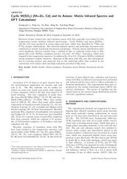 Cyclic M(SO2) (M=Zn, Cd) and its Anions: Matrix Infrared Spectra