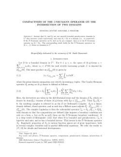 COMPACTNESS OF THE &macr; &part;-NEUMANN