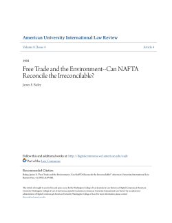 Free Trade and the Environment-