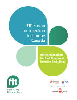 FIT Forum for Injection Technique Canada