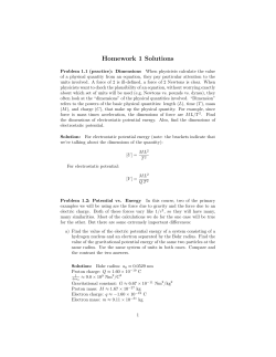 Homework 1 Solutions