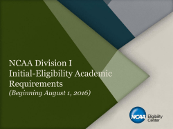 New Academic Standards PowerPoint