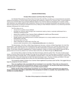 Direct Stock Purchase Plan