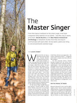 The Master Singer - Max-Planck